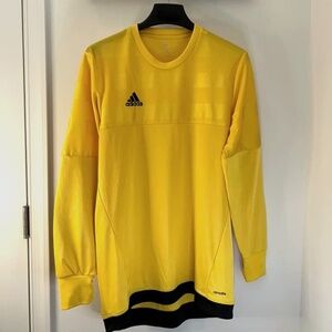 Adidas Climalite Shirt yellow size medium running shirt